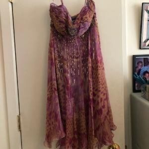 SUE WONG beautiful beaded multicolored dress